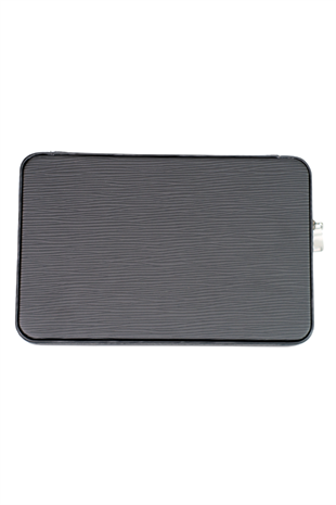 Cohiba Çakmak Kesicili Siyah Çizgili Deri Puro Taşıma Çantası - Seyahat Humidoru