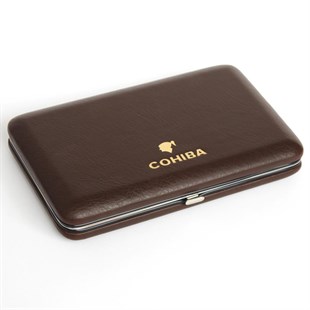 Cohiba Koyu Kahve İnce Puro Taşıma Çantası