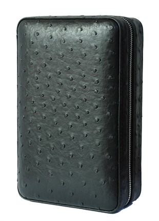 Cohiba Siyah Kesici ve Çakmaklı Deri Puro Taşıma Çantası