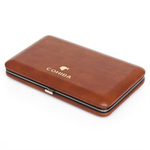 Cohiba Kahverengi İnce Puro Taşıma Çantası