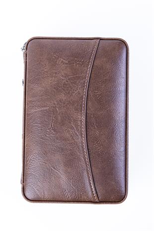 Cohiba Açık Kahverengi Çakmak Kesicili Deri Puro Taşıma Çantası & Seyahat Humidoru