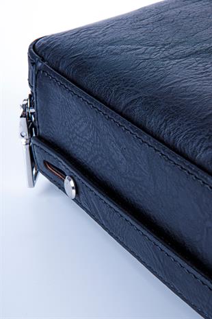 Cohiba Siyah Çakmak Kesicili Deri Puro Taşıma Çantası & Seyahat Humidoru