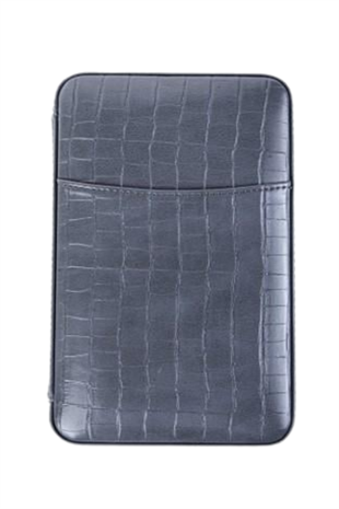 Cohiba Füme Timsah Derisi Desenli Dahili Çakmak Deri Puro Taşıma Çantası & Seyahat Humidoru