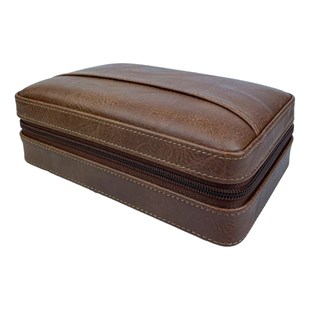 Cohiba Açık Kahverengi Çakmak Kesicili Puro Taşıma Çantası