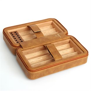 Cohiba Açık Kahve Puro Taşıma Çantası