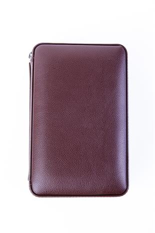 Cohiba Kahverengi Çakmak Kesicili Deri Puro Taşıma Çantası & Seyahat Humidoru