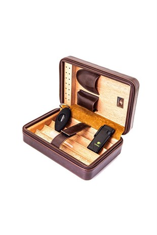 Cohiba Koyu Kahve Puro Taşıma Çantası