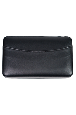 Cohiba XL Siyah Çakmak Kesicili Deri Puro Taşıma Çantası - Seyahat Humidoru