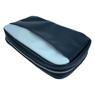 Cohiba Siyah-Gri Çakmak Kesicili Puro Taşıma Çantası