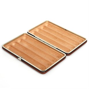 Cohiba Kahverengi İnce Puro Taşıma Çantası