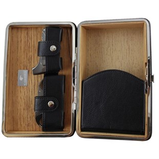 Cohiba Siyah Deri Puro Taşıma Çantası