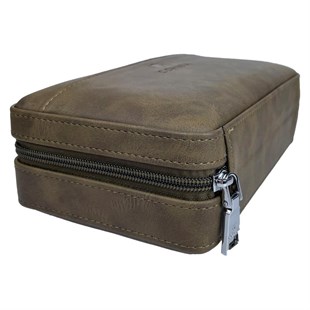 Cohiba Sütlü Kahve Çakmak Kesicili Puro Taşıma Çantası