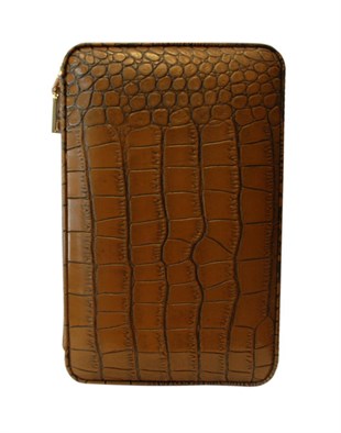 Cohiba Deri Timsah Desen Puro Taşıma Çantası