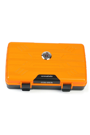 Conquistador Sarı Siyah 10 Kapasite Seyahat Humidor Puro Kutusu