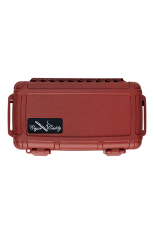 Cigar Caddy 5 Kırmızı Travel Humidor Puro Kutusu