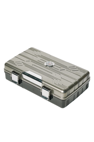 Firebird Seyahat Tipi 10 Gümüş Humidor Puro Kutusu