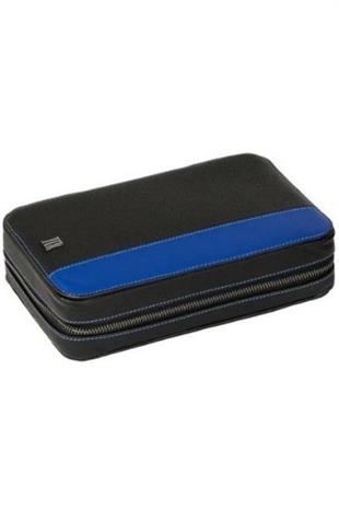 Jlubertine Monaco Saks Mavi-Siyah Deri Puro Taşıma Çantası