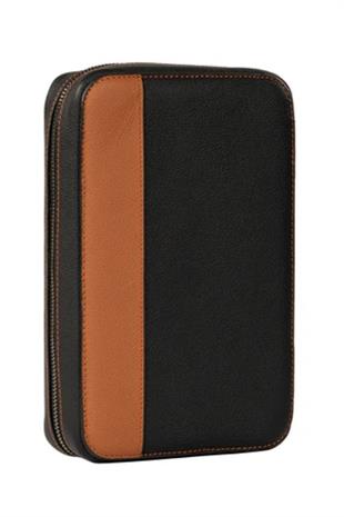 Jlubertine Monaco Taba-Siyah Deri Puro Taşıma Çantası