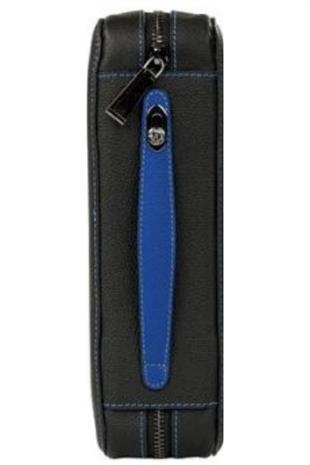 Jlubertine Monaco Saks Mavi-Siyah Deri Puro Taşıma Çantası