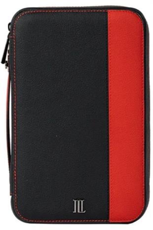 Jlubertine Monaco Kırmızı-Siyah Deri Puro Taşıma Çantası