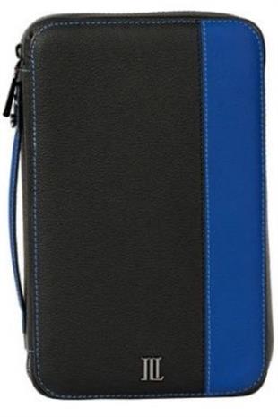 Jlubertine Monaco Saks Mavi-Siyah Deri Puro Taşıma Çantası