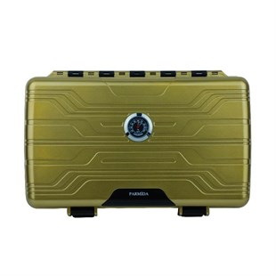 Parmida Seyahat Tipi Gold-Siyah Humidor Puro Kutusu