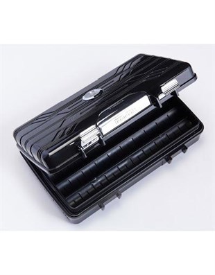 Parmida Siyah Seyahat Tipi Humidor Puro Kutusu