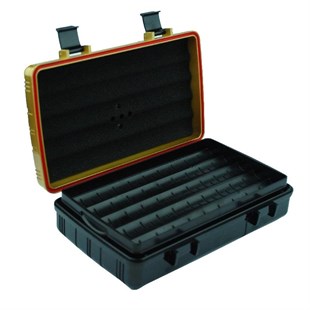 Parmida Seyahat Tipi Gold-Siyah Humidor Puro Kutusu