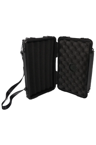Quantum Seyahat Tipi 5 Taşıma Kordonlu Siyah Humidor Puro Kutusu