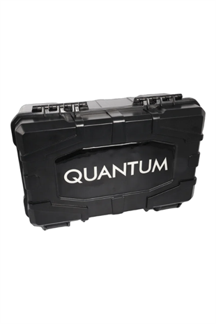 Quantum Seyahat Tipi 20 Taşıma Kulplu Siyah Humidor Puro Kutusu