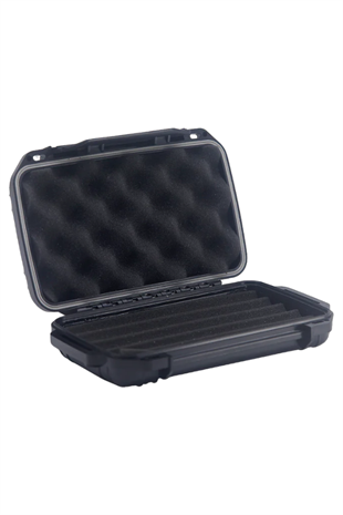 Quantum Seyahat Tipi 5 Taşıma Kordonlu Siyah Humidor Puro Kutusu