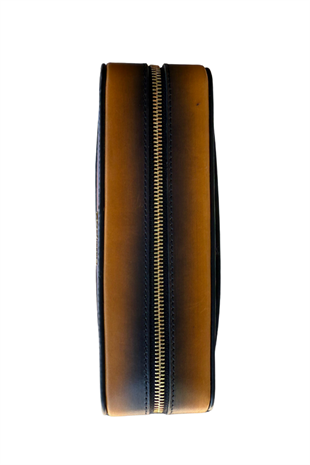 S.T. Dupont Timsah Desenli Kahverengi Deri Puro Taşıma Çantası 141154