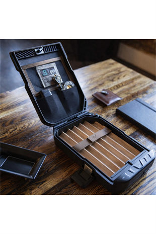 Vaultek Lifepod 1.0 Seyahat Tipi Antik Bronz Humidor Puro Kutusu