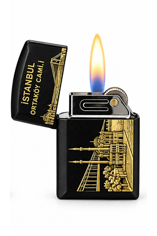 Hunter Soft Flame Ortaköy Design Siyah Çakmak