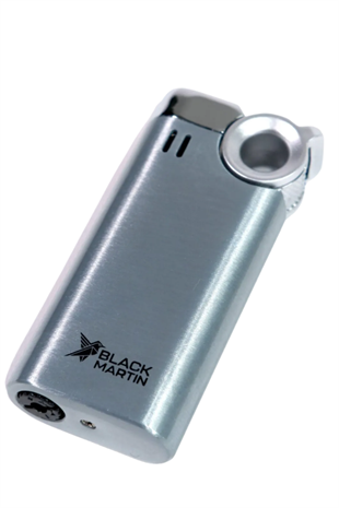 Black Martin Tek Torch Pürmüz Gümüş Puro Çakmağı