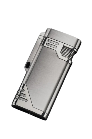 Black Martin Çift Torch Pürmüz Gunmetal Metal Puro Çakmağı