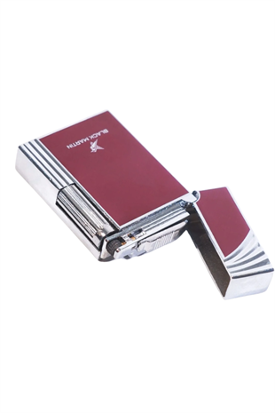 Black Martin Soft Flame Bordo-Gümüş Metal Çakmak