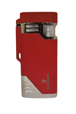 Black Martin Tek Torch Pürmüz Kırmızı Metal Puro Çakmağı