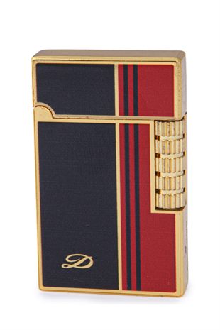 Black Martin Soft Flame Gold-Siyah Kırmızı Desenli Metal Çakmak