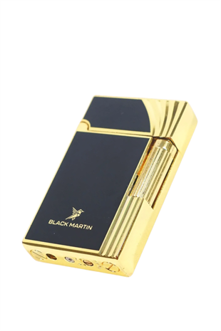 Black Martin Soft Flame Siyah-Sarı Metal Çakmak