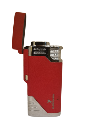 Black Martin Tek Torch Pürmüz Kırmızı Metal Puro Çakmağı