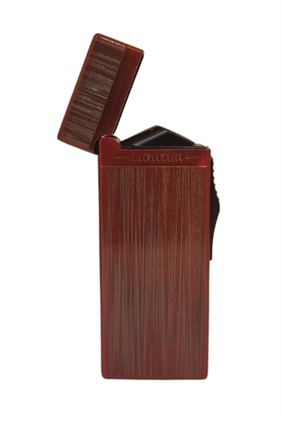 Black Martin Tek Torch Pürmüz Kırmızı Desenli Metal Puro Çakmağı