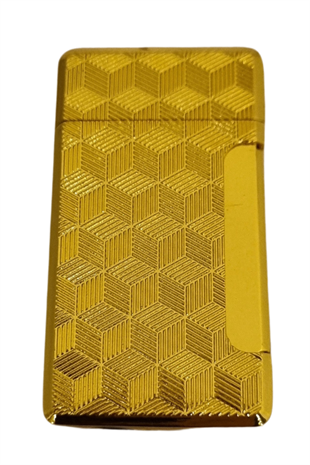Black Martin Tek Torch Pürmüz Gold Desenli Metal Puro Çakmağı
