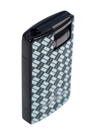 Black Martin Tek Torch Pürmüz Karbon Desenli Yeşil Puro Çakmağı