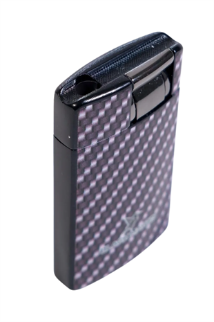 Black Martin Tek Torch Pürmüz Karbon Desenli Siyah Puro Çakmağı