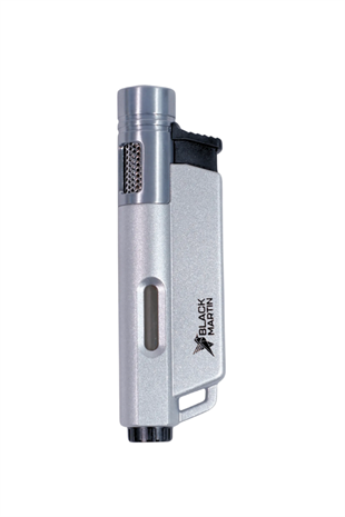 Black Martin Tek Torch Pürmüz Gümüş Puro Çakmağı