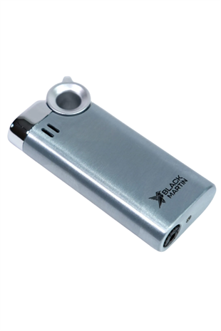 Black Martin Tek Torch Pürmüz Gümüş Puro Çakmağı