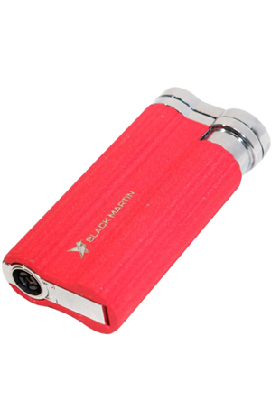 Black Martin Tek Torch Pürmüz Delicili Kırmızı Metal Puro Çakmağı