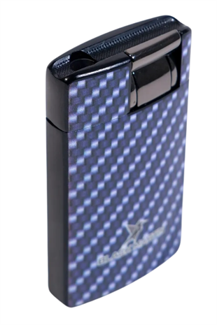 Black Martin Tek Torch Pürmüz Karbon Desenli Mavi Puro Çakmağı