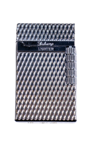 Black Martin Soft Flame Desenli Gümüş Metal Çakmak